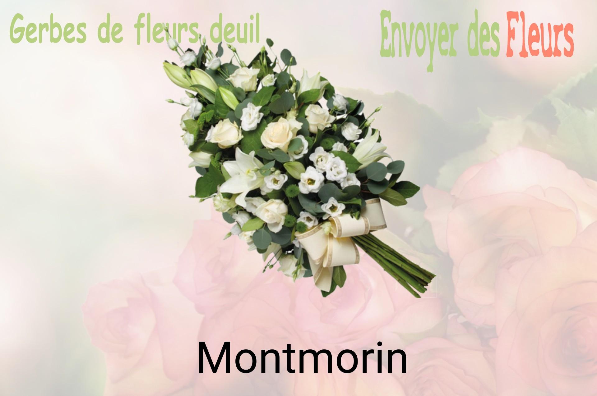 Gerbe de fleurs de deuil livrée à Montmorin